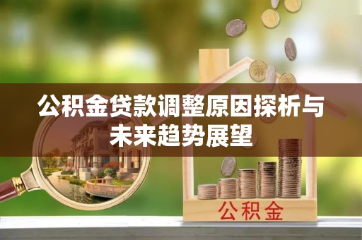 汉南公积金贷款调整原因探析与未来趋势展望