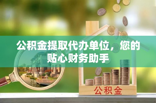 汉南公积金提取代办单位，您的贴心财务助手