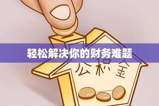 汉南轻松解决你的财务难题