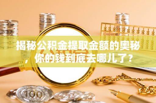 汉南揭秘公积金提取金额的奥秘，你的钱到底去哪儿了？