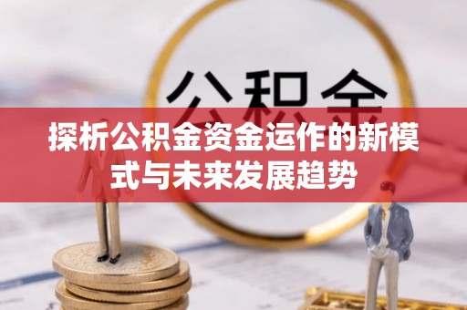 汉南探析公积金资金运作的新模式与未来发展趋势